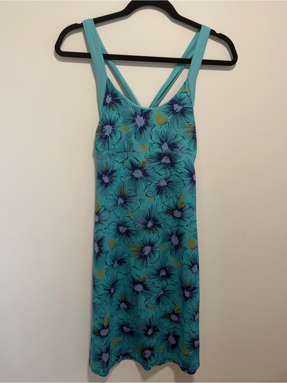 Patagonia Turquoise Floral Mini Dress